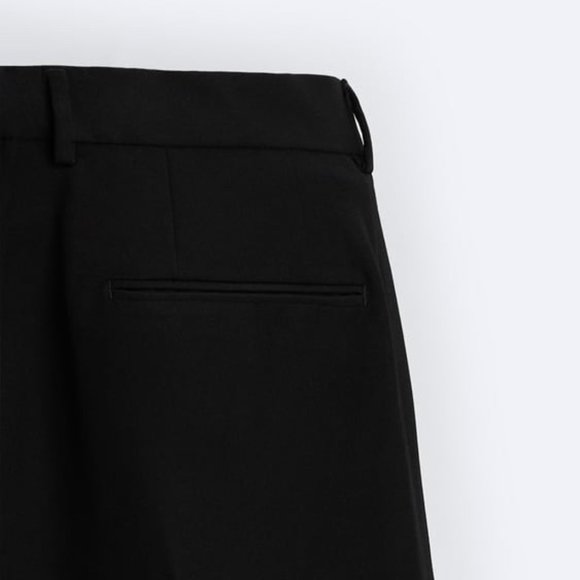 Zara Slim Fit Suit Pants (Black) (NWT) - Picture 4 of 6